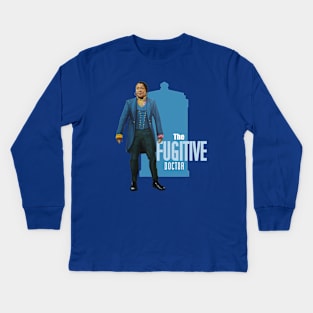 The Fugitive Doctor Kids Long Sleeve T-Shirt